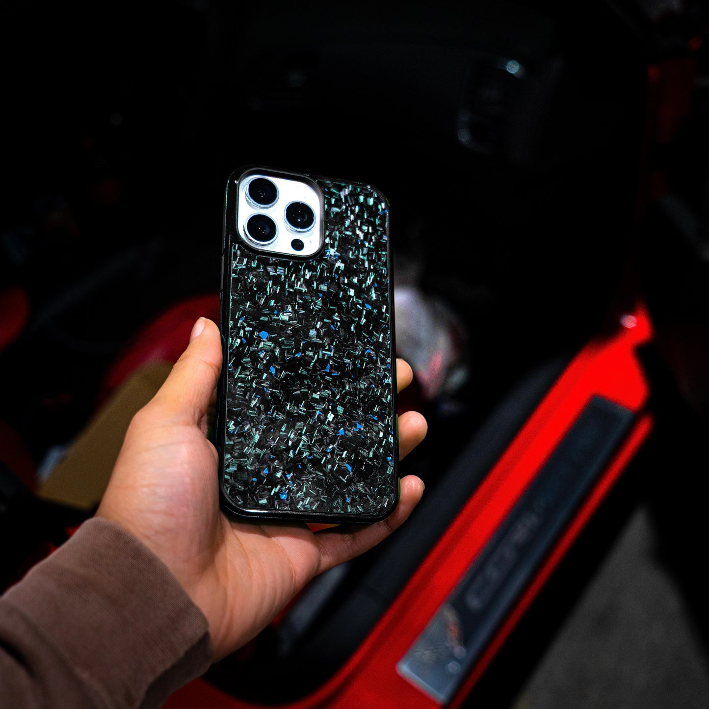 Sapphire Blue iPhone RC FORGED™ - Forged Carbon Fiber Phone Case