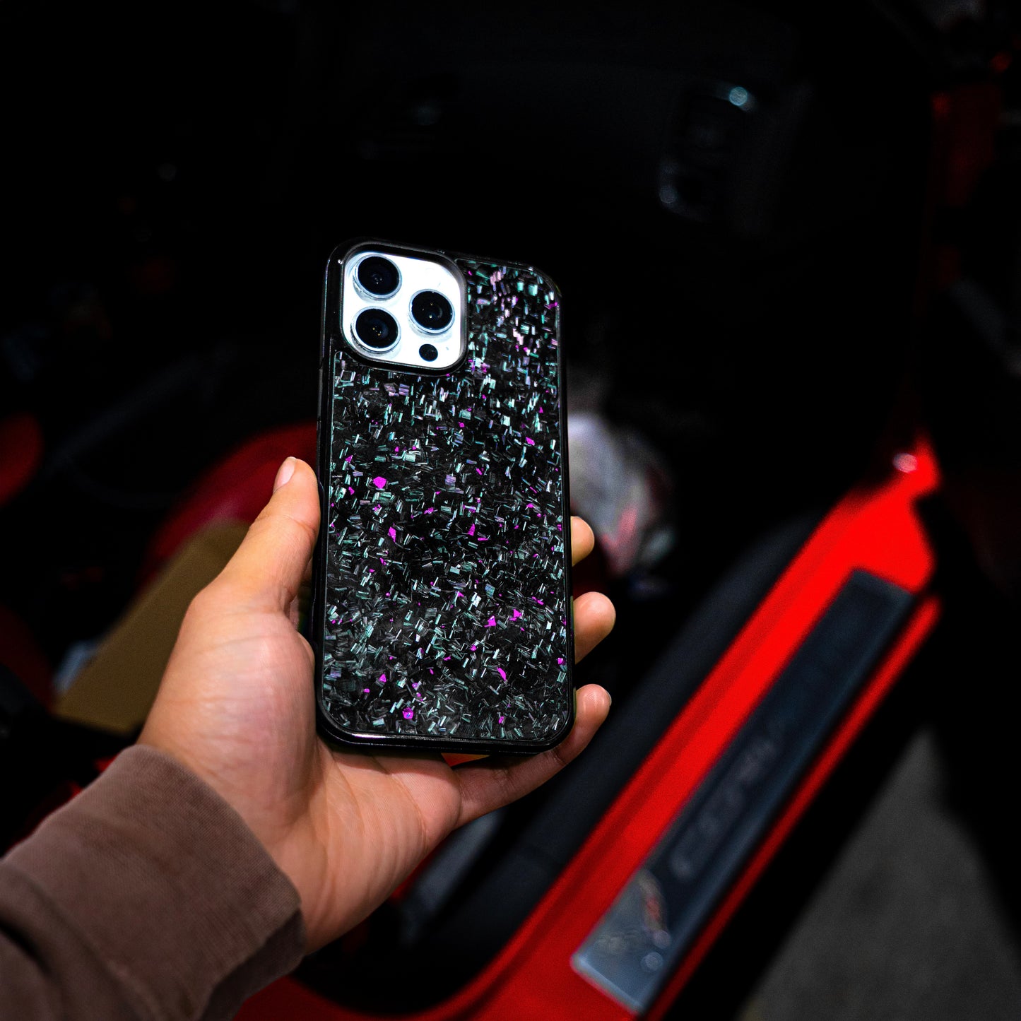 Hot Pink iPhone RC FORGED™ - Forged Carbon Fiber Phone Case