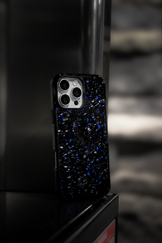 Sapphire Blue iPhone RC FORGED™ - Forged Carbon Fiber Phone Case
