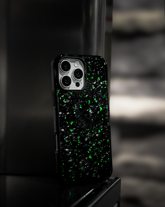 Emerald Green iPhone RC FORGED™ - Forged Carbon Fiber Phone Case