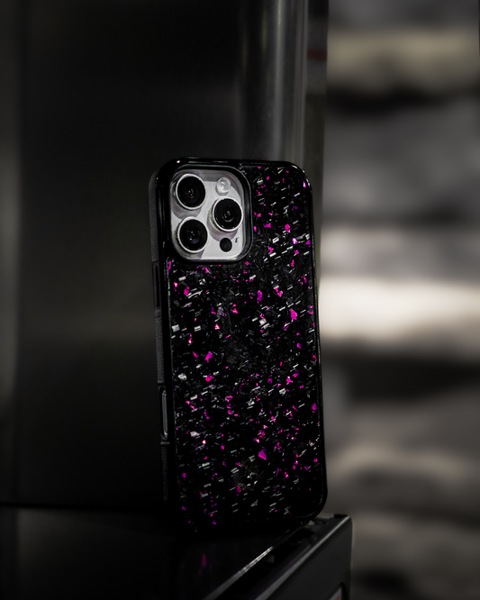 Hot Pink iPhone RC FORGED™ - Forged Carbon Fiber Phone Case