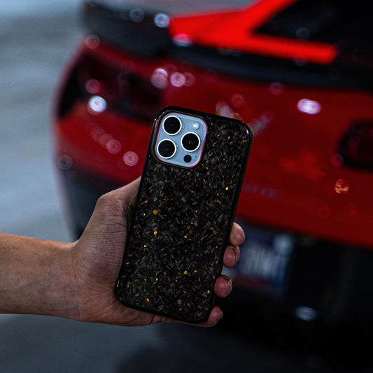 Gold iPhone RC FORGED™ - Forged Carbon Fiber Phone Case